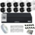 Kit 10Câmeras Intelbras Básico HD500GB VHC 1120 B HD 720p Visão Noturna 20m Resistente à Chuva IP66 DVR Intelbras 1016-C