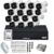 Kit 16Câmeras Intelbras Básico HD 1 TB VHC 1120 B HD 720p Visão Noturna 20m Resistente à Chuva IP66 DVR Intelbras 1016-C