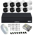 Kit 8 Câmeras Intelbras Básico VHC 1120 B HD 720p Visão Noturna 20m Resistente à Chuva IP66 DVR Intelbras 1008-C