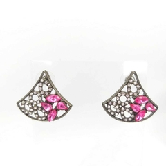 Brinco de leque com strass - comprar online