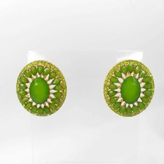 Ponteira com strass verde - comprar online