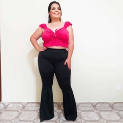 Calça Flare Preta - plus size - comprar online