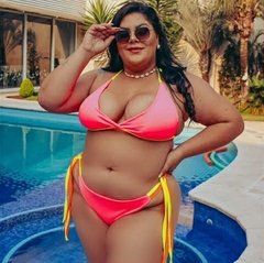 Biquíni Copacabana Plus Size - Laranja Neon