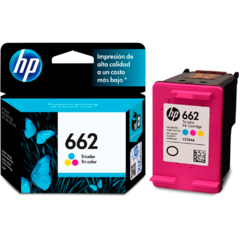 Cartucho Original HP 662 Tricolor x 2ml