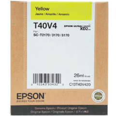 Cartucho Epson T40v 420 P/plotter T3170 T5170 Amarillo 26ml - comprar online