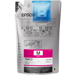 Tinta EPSON sublimación original T46C3 Magenta para F6370