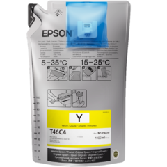 Tinta EPSON sublimación original T46C4 Amarillo para F6370