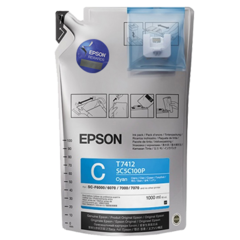 Tinta EPSON sublimación original T7412 Cyan para F6200 - comprar online