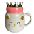 PORTA CANETAS - CANECA GATO COM TAMPA COROA - comprar online