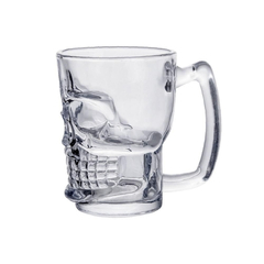 CANECA PARA CHOPP E CERVEJA DE VIDRO CAVEIRA - comprar online