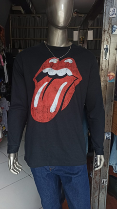 CAMISETA MANGA LONGA - ROLLI NG STONES LOGO