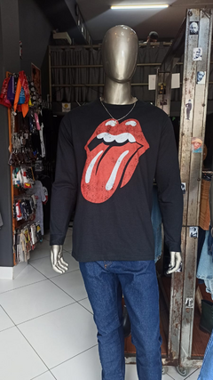 CAMISETA MANGA LONGA - ROLLI NG STONES LOGO na internet