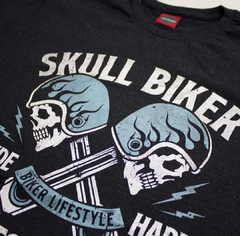 CAMISETA MOTO SKULL BIKE PRETA JAGUAR - comprar online