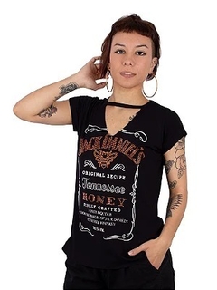 BLUSA CHOKER JACK DANIELS HONEY