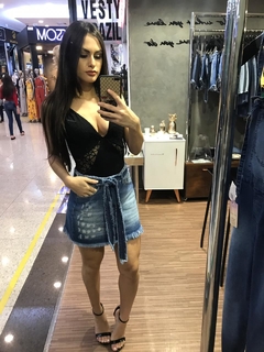 MINI SAIA JEANS DESTROYES na internet