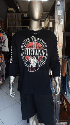 CAMISETA DE BANDA MANGA LONGA - NIRVANA