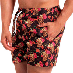 SHORT SLIM CAVEIRA FLORAL na internet