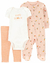 Carter´s Set 3 Piezas Osito-Pijama Body Mangas Cortas Pantalon Home