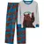 PIJAMA 2 PIEZAS CARTERS PANTALON POLAR Y CAMISETA DE ALGODON