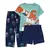 Carter´s Set 3 Piezas Pijama Algodon Remera Mangas Cortas Pantalon Short