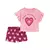 Carter´s Set 2 Piezas Pijama Algodon Remera Mangas Cortas Volados Short