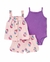 Carter´s Set 3 Piezas Body Musculosa Remera Musculosa Short Floral