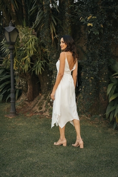 Vestido Crepe Viscose Labin Off White - comprar online