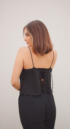 Regata Crepe Viscose Toledo Preta na internet