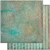 SD-0943 - Papel para ScrapBook Estampa Básica Dupla Face - Arabescos Verdes Vintage - (30,5x32,5)