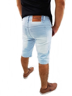 Bermuda Jeans Masculina Plus Size com Elastano na internet