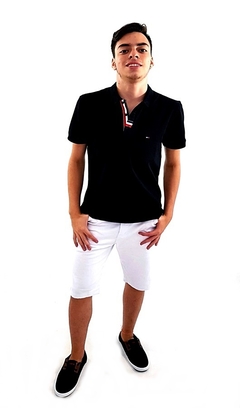 Bermuda Jeans Masculina Slim com Elastano - loja online