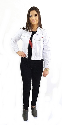 Jaqueta feminina branca - Hit Jeans