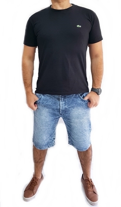 Bermuda Jeans Masculina Slim com Elastano - loja online