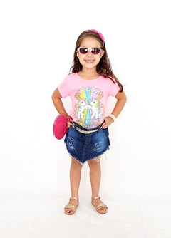 Saia Jeans Infantil Feminina