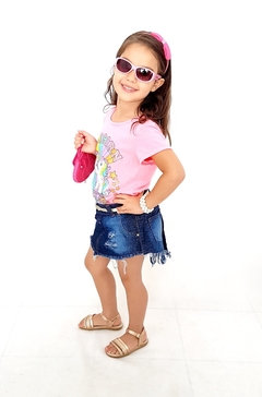 Saia Jeans Infantil Feminina na internet