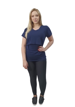 Kit 2 Blusa feminina para gestante com abertura para amamentar - comprar online