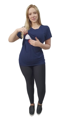 Blusa feminina para gestante com abertura para amamentar na internet