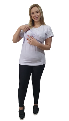 Blusa feminina para gestante com abertura para amamentar - loja online