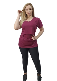 Kit 2 Blusa feminina para gestante com abertura para amamentar - comprar online