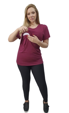 Imagem do Blusa feminina para gestante com abertura para amamentar