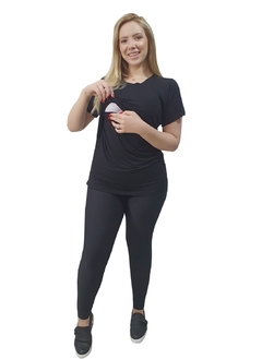 Blusa feminina para gestante com abertura para amamentar - comprar online