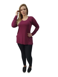 Blusa Feminina Tapa Bumbum Manga Longa