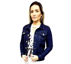 Jaqueta jeans feminina com lycra - Hit Jeans