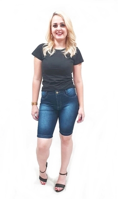 Bermuda Jeans Feminina Ciclista Jump com Lycra - loja online