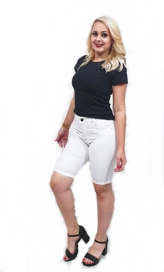 Bermuda Jeans Feminina Ciclista Jump com Lycra - loja online