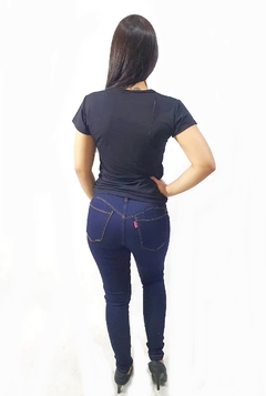 Calça jeans feminina Skinny cintura alta com lycra na internet