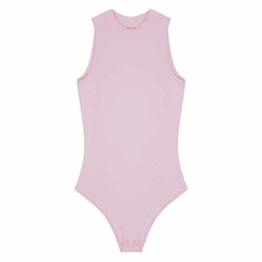 BODY MALHA CANELADA ROSA NEON - comprar online