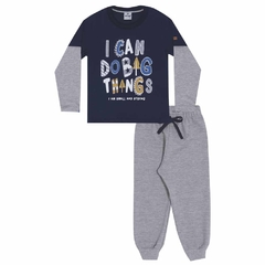 CONJUNTO CAMISETA ML E CALÇA I CAN - comprar online