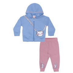 CONJUNTO MOLETOM C/ CAPUZ GATINHA - comprar online