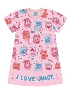 VESTIDO MOLECOTTON LIGTH I LOVE JUICE - comprar online